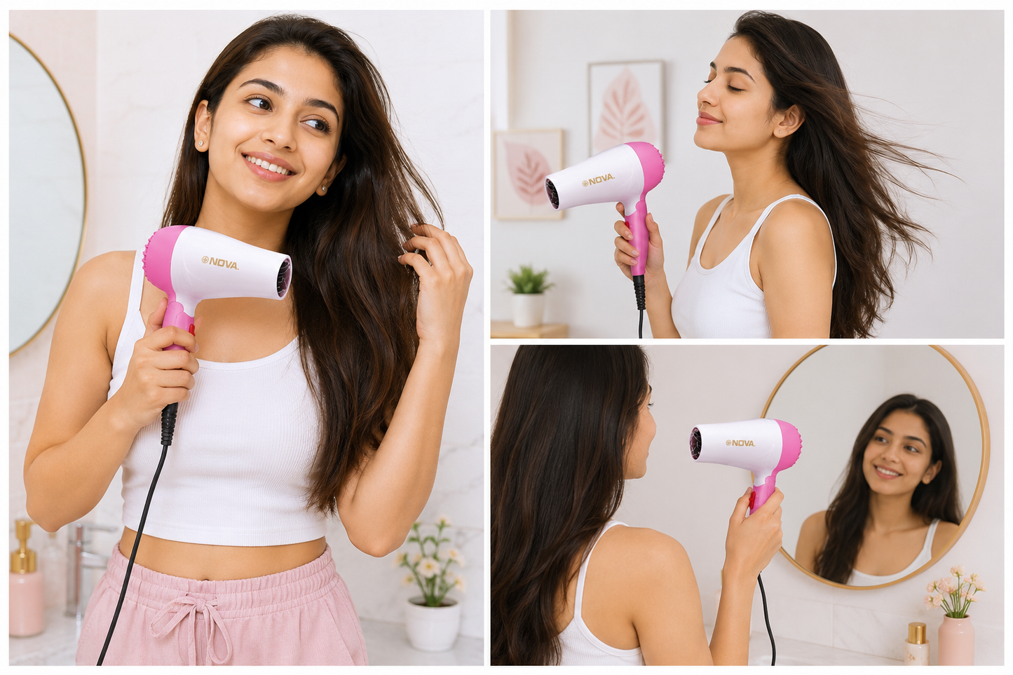 Professional Folding Hair Dryer - 2 Speed Control