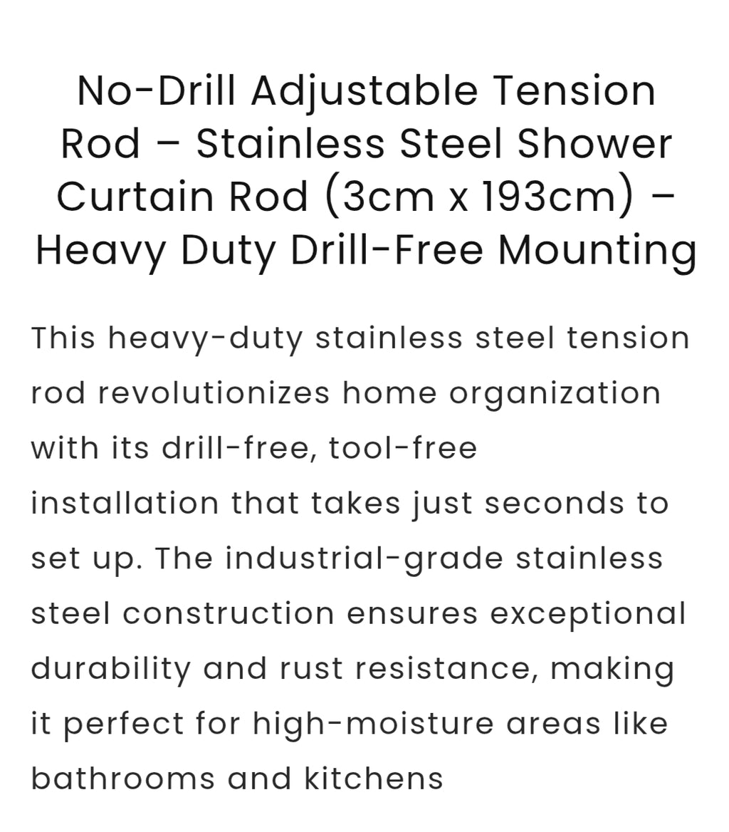 Drill-Free Multifunctional Adjustable Rod